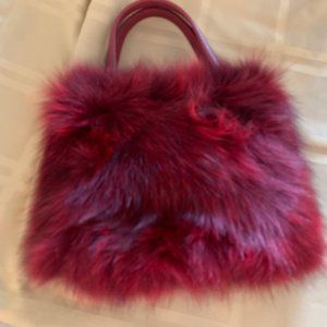 BURGUNDY FOX MAURIZIO TAIUTI BAG